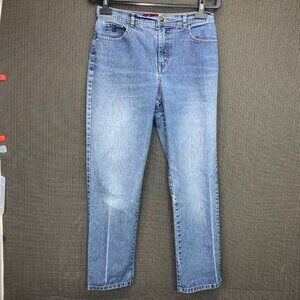 Gloria Vanderbilt Womens Classic Fit Tapered Leg Denim Jeans Size 10 Medium Wash